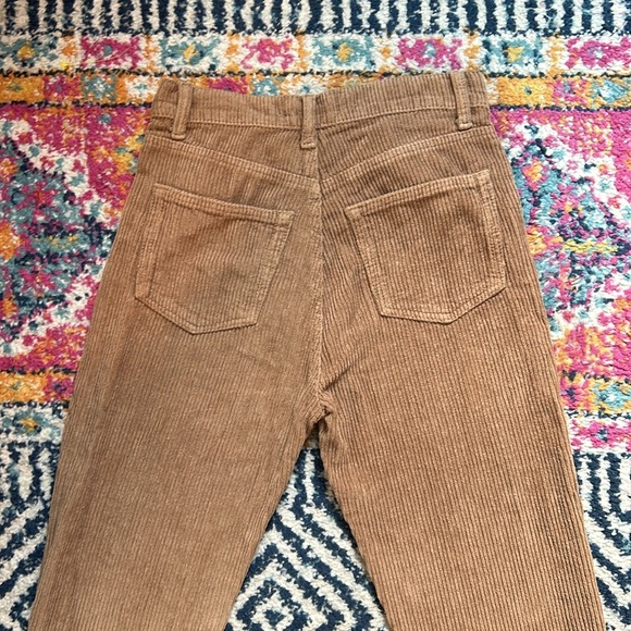 Reformation Jeans Cynthia Button Fly High Rise Corduroy Pants In Clay Size 25 - Picture 5 of 10